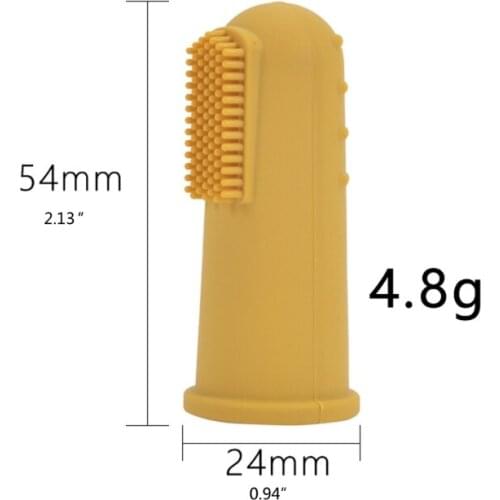 B2EB Soft Silicone Baby Finger Toothbrush without Discomfort Baby Oral Cleaning Brush Commonly Used Baby Stuff