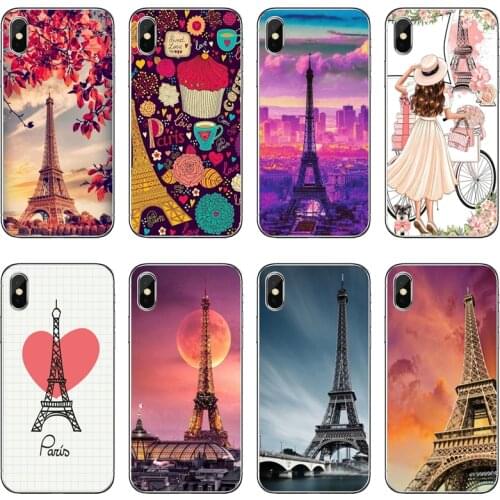 Soft Case For Huawei P30 P20 Pro P10 P9 P8 Lite Y5 Y6 Y7 Y9 P Smart Plus 2018 2019 Romantic Paris Eiffel Tower Phone Case