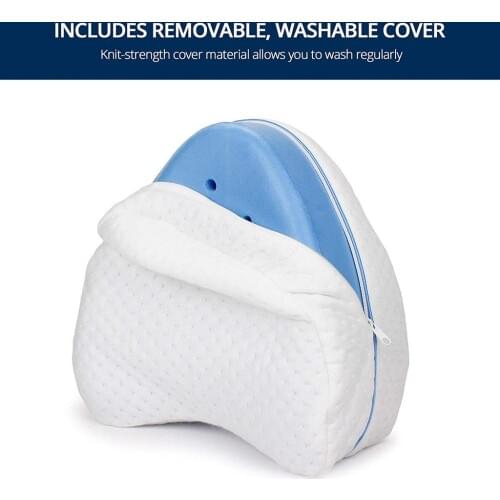 Legs Knee Support Wedge Pillow Ventilation Air Hole Memory Foam REDUCE BACK, HIP, LEG, KNEE & SCIATICA NERVE DISCOMFORT