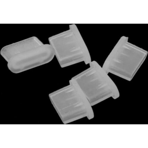 5PCS Type-C Dust Plug USB Charging Port Protector Silicone Cover for samsung Smart Phone Accessories