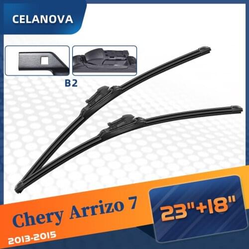 Windshield Wiper Blade For Chery Arrizo 7 2013-2015 Frameless Windscreen Rubber Wipers 23"+18"