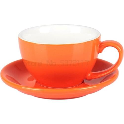 Special coffee cup set for European Ceramic pull latte coffee shop simple small luxury cup spoon