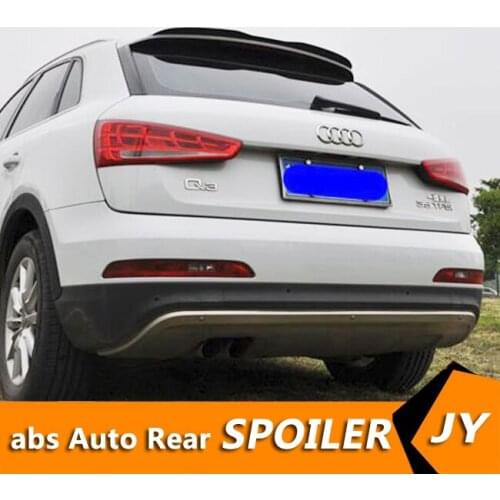 For Audi Q3 Spoiler 2014-2018 Audi Q3 Hatchback XK spoiler High Quality ABS Material Car Rear Wing Primer Color Rear Spoiler