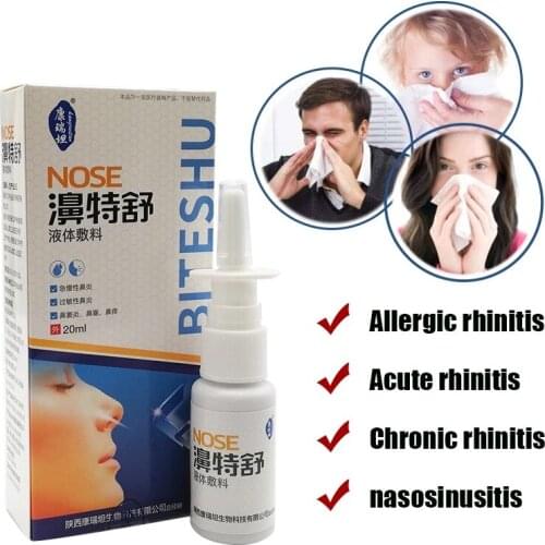 3PCS Cool Mint Nose Spray For Acute And Chronic Rhinitis/Allergic Rhinitis/Sinusitis/Nasal Congestion/Nasal Itching Nose Care