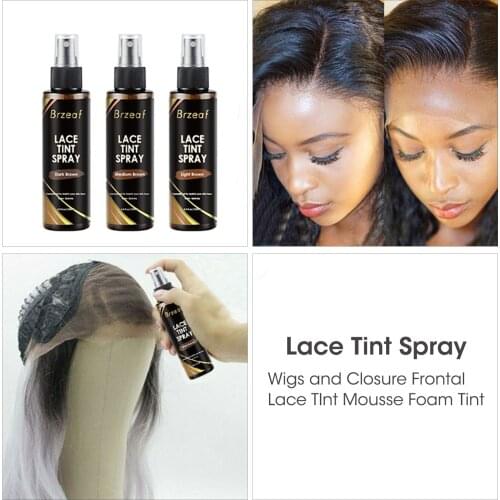 100ml Lace Tint Spray Lace Wig Adhesive Bond Quality Toupee Lace Private Light Wig Spray Custom Label Glue Color High Quality