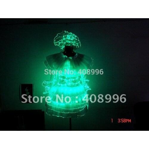 LED Luminous dress for carnival/female costume