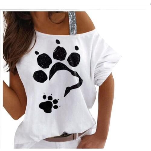 Womens t Shirt Summer 2021 Solid Print Sexy Shoulder Short Sleeve Top Ladies Casual Girls Shirts Loose t Shirt Women Top Tees