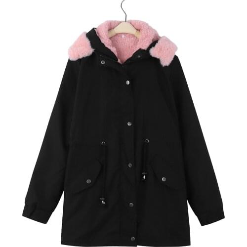 Winter Warm Parka Women Coat Ladies Lining Coat Womens Winter Warm Thick Long Jacket Hooded Overcoat Parka Coat Jacket @40