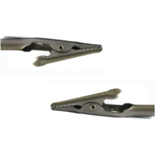 10PCS 52mm Long 316 Material Stainless Steel Alligator Clip Test Clip Electrician Clip Cable Fixing For Test Probe