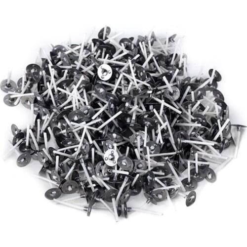 100Pcs 2.6cm Length Candles Mold Wick Tabs Candle Sustainer Making Pure Cotton Smokeless Wicks Candle Accessories