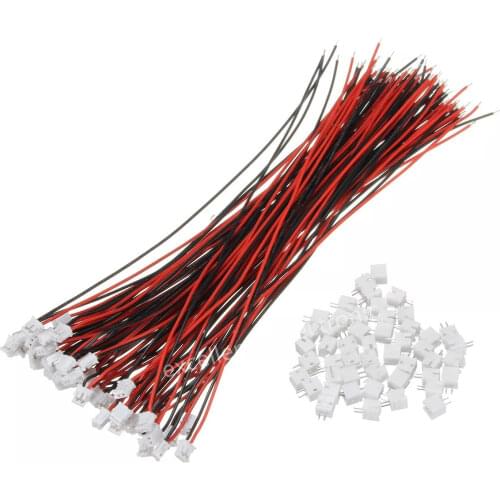 20 SETS Mini Micro ZH 1.5 2-Pin JST Connector with Wires Cable