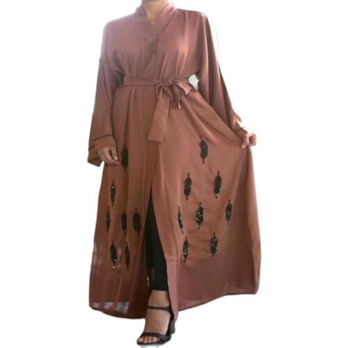 Arabic Cotton Caftan Muslim Turkey Hijab Dress Robe Islamique Chic Abaya For Ladies