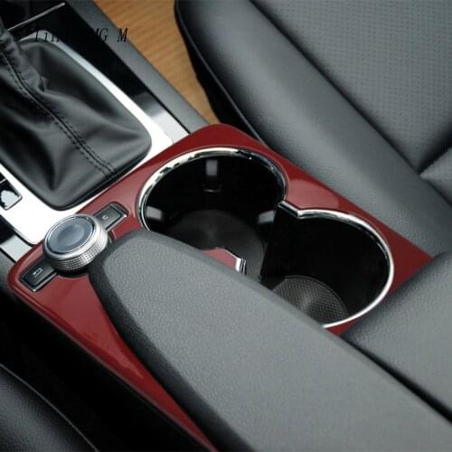 Car Center Console Water Cup Frame Decoration Multimedia Buttons knob Covers Stickers For for Mercedes Benz GLK X204 Accessories