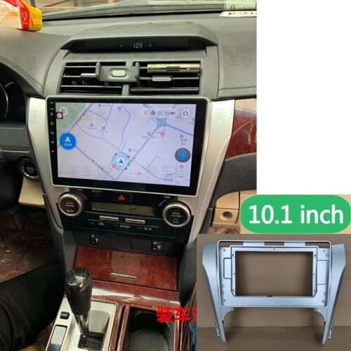 For Toyota Camry 2012-2014 Car Fascias Navigation Fascia Dash Frame Kit For 10" ~ 10.2" Universal Android Multimedia Player