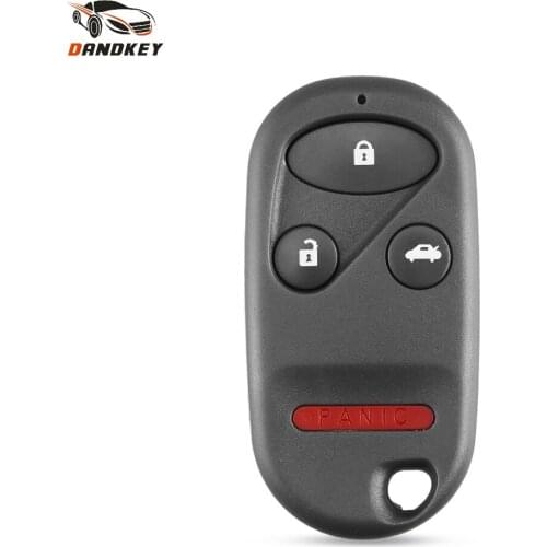 Dandkey 3+1 4 Buttons Remote Key Case Shell For Honda Accord Civic Odyssey CRV S2000 Auto Keyless Entry Fob Car Key Cover & Pad