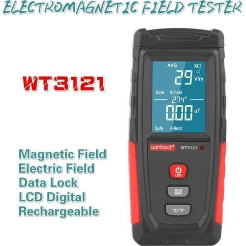 Electromagnetic Field Radiation Detector Tester Emf Meter Rechargeable Handheld Portable Counter Emission Dosimeter Computer