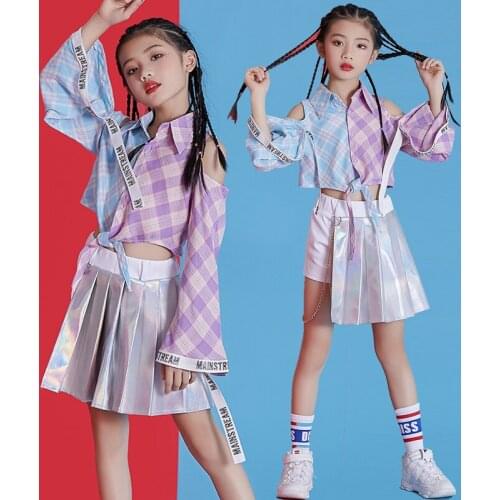 ChildrenS Jazz Dance Costumes For Girls Modern Stage Performance Show Hip Hop Street Clothing Street Dance Suit Tide DL4535
