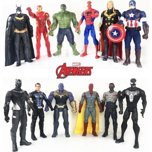 Disney Marvel Toys The Avenger Endgame 30CM Super Hero Thor Hulk Thanos Wolverine Spider Man Iron Man Action Figure Toys Dolls