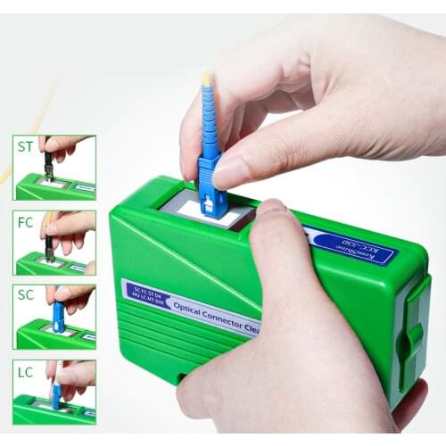 KCC-55 Optical Fiber Connector Cleaner/Fiber Conector Cleaning Cassette, 500 times Cassette Cleaner Fiber Optic Cleaning Box