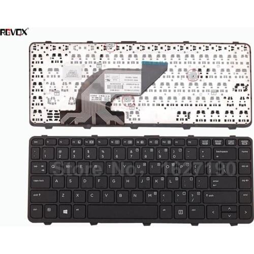 New US Laptop Keyboard For HP PROBOOK 640 G1 645 G1 BLACK FRAME BLACK WIN8 PN:738687-001 Repair Notebook Replacement keyboards