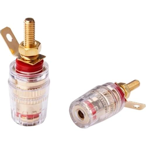 39MM Gold Plated Speaker Terminal Binding Post Amplifier Connector Suitable For 5mm Banana Plug Acoustics For Home High Quality