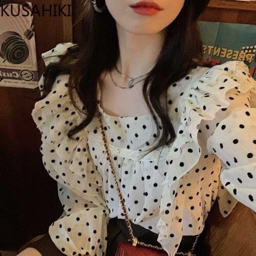 Женские шифоновые рубашки KUSAHIKI China At AliExpress