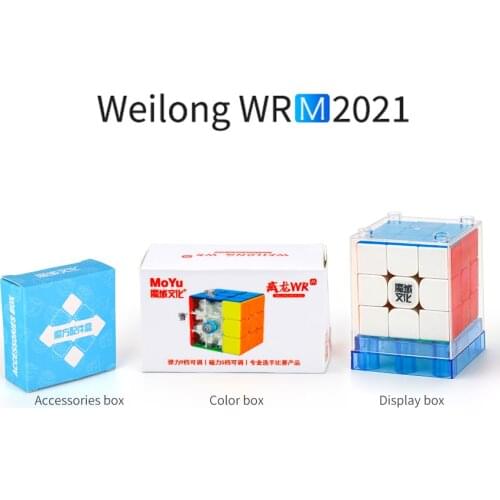 MoYu Weilong WRM 2021 3X3X3 Magnetic Magic Speed Cube, Professional,Anti-Stress Toys,Smooth,Childrens Puzzle,For the Game