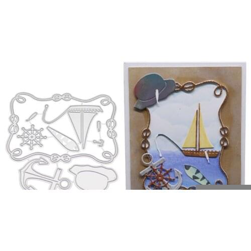 53CA Sea Metal Cutting Dies Stencil DIY Scrapbooking Album Stamp Paper Card Embossing Craft Decor