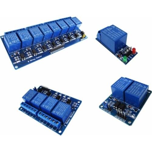 4pcs/lot 1 Channel 5V Relay Module + 2 channel relay module +4 channel relay module +8 channel relay module new