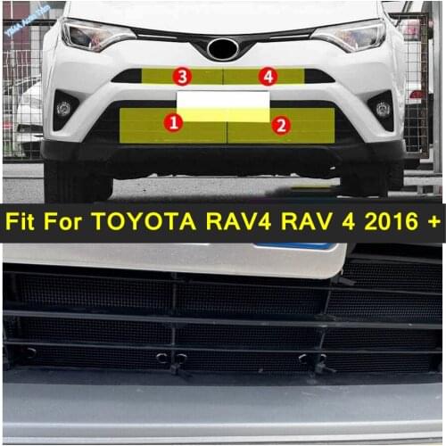 Lapetus Insect Screening Mesh Front Middle Grille Insert Net Accessories Fit For TOYOTA RAV4 RAV 4 2016 2017 2018 Car Decoration