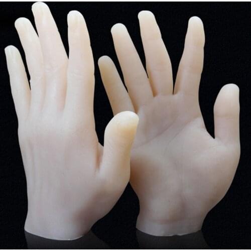 Tattoo Practice Silicone Hand Tattoo Artificial Hand FDA Grade Silicone Made Left Right Hand Practice Skin Tattoo Accessories