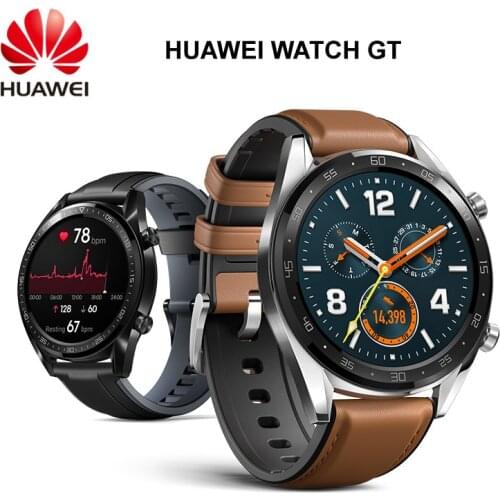 HUAWEI WATCH GT Smart Sport Watch 1.39 inch AMOLED Colorful Screen Heartrate Report GPS Swim Jogging Cycling Sleep Monitor Watch