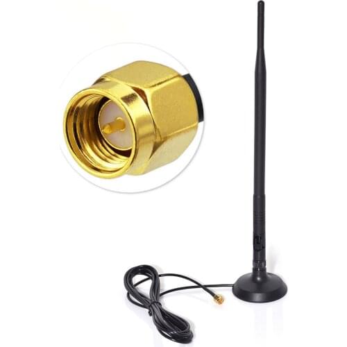 Superbat 2.4GHz 9DBI SMA Antenna WiFi/GSM/3G/4G LTE Wide Band Omni Directional Wireless Signal Booster Amplifier Modem