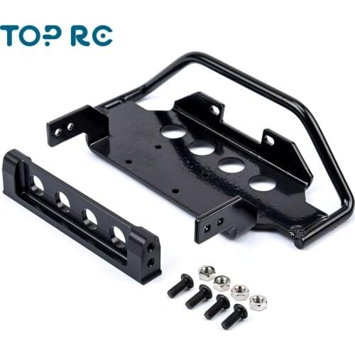TOP RC RC Car Metal Front Bumper for 1:10 RC Crawler Traxxas TRX4 G500 TRX6 G63 6X6 Upgrade Parts