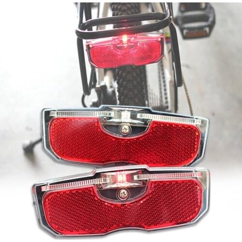 Bike Cycling Rear Rack Reflector Tail Light Reflective Lamp Bicycle Accessories фонарь велосипедный аксессуары для велосипеда