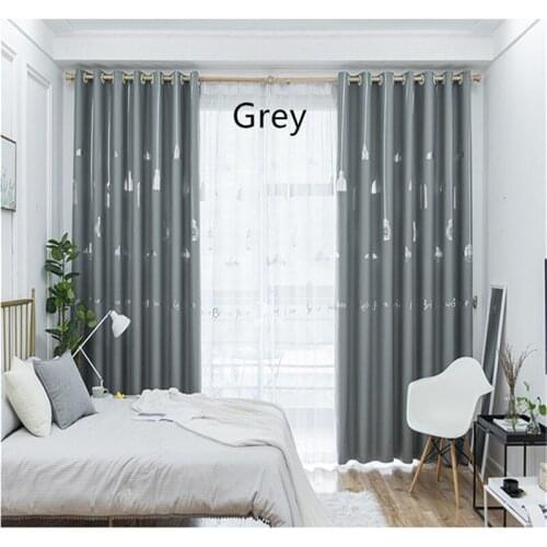 Iron Silver Light Curtains for Living Room 1 Pc Pretty Window Door Decor Polyester Cortinas Kids Bedroom Kitchen Cafe 2288#2