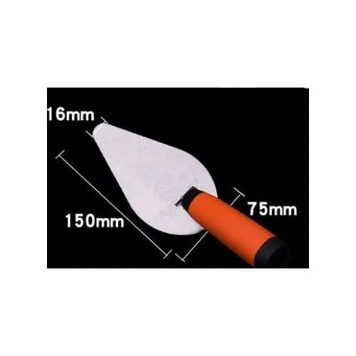 1pcs Gauging Trowel Square Edged Tip with Rubber Handle for Hand Tools Industrial Grade Bricklaying Trowel