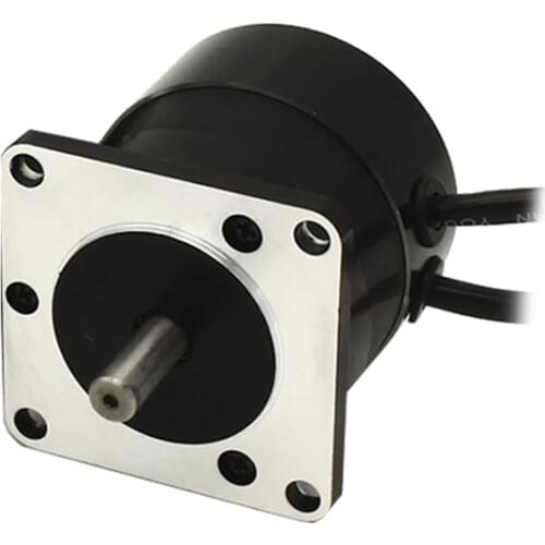 Square flange 57mm Round body 24V 3000RPM 34W 0.11N.m Brushless DC Motor 3phase body length 55mm BLDC motor