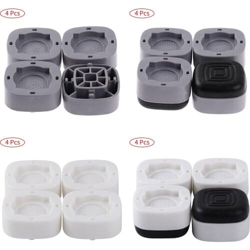 4Pcs Washing Machine Feet Pads Anti Vibration Furniture Legs Plastic Silicone Stand Mats Non Slip Appliances Support Legs Covers