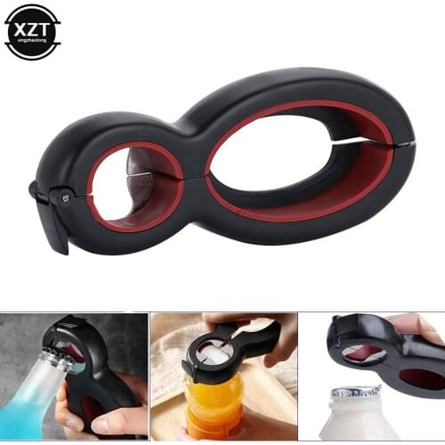 6 in 1 Multi Function Twist Bottle Opener All in One Jar Gripper Can Wine Beer Lid Twist Off Jar Opener Claw Kitchen Gadgets