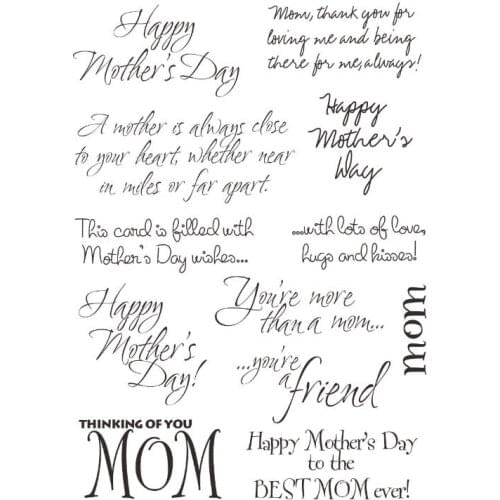English words Clear Stamps Scrapbook Paper Craft Clear stamp scrapbooking X0002