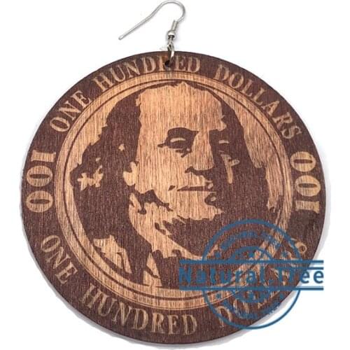 Free Shipping!Fashion One Hundred Dollar Earrings