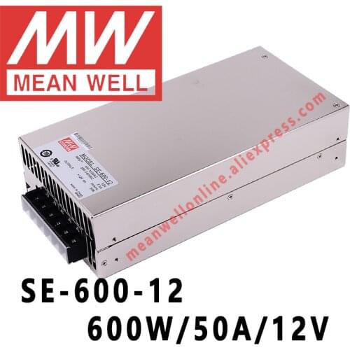 Mean Well SE-600 Series 600W 5V/12V/15V/24V/27V/36V/48V DC Single Output ower Supply meanwell online store