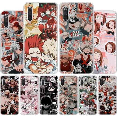 My Hero Academia Manga Cover Phone Case For Xiaomi Note 10 Mi 11 9 8 CC9 5X 6X 9T 10T A3 Poco X3 NFC F1 Pro Lite + Coque A1 A2