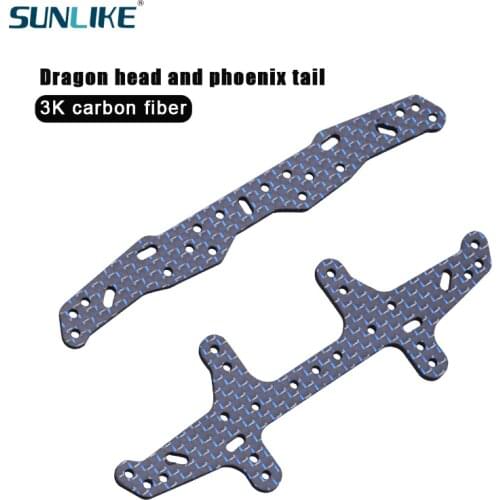 2mm Color Carbon Fiber Rear Multi-Roller Setting Bracket 95260 94954 J-CUP 2013 DIY Tamiya Mini 4WD Racing Model Rear Plate