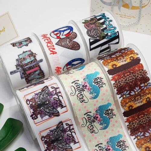 DIY Cartoon Printed Grosgrain Ribbon For Craft Supplies Sewing Accessories 5 Yards, Planar Resins Mold 10 Pieces. 49812