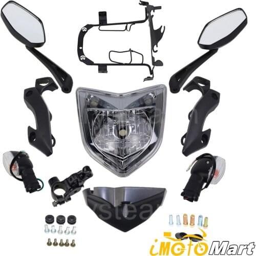 For Yamaha FZ1N FZ1-N FZ-1N 2006-2012 2007 2008 2009 2010 2011 Motorcycle Headlight Head Light Lamp Headlamp Assembly Case Kit