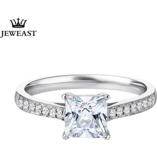 DR Natural diamond 18K gold Pure Gold Ring Real 18K gold Solid Gold Ring Trendy Classic Party Fine Jewelry Hot Sell New 2019