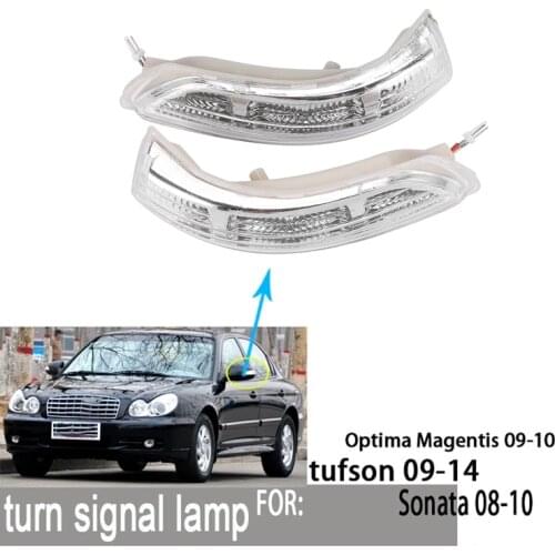 DHBH-1 Pair Car Rear View Mirror Light Turn Signal Lamps for Hyundai Sonata 2008-2010