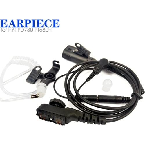 PTT Earpiece Headset Mic for Hytera HYT PD700 PD700G PD702 PD705 PD708 PD780 PD780G PD782 PD782G PD790EX PT580H Walkie Talkie